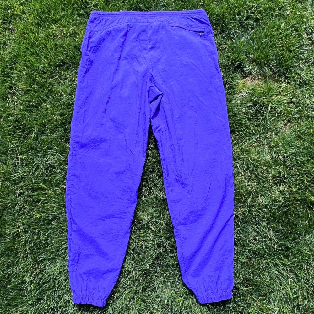 Nike Vintage 90s Purple Crinkle Nylon Track Pants Joggers RN‎ 56323 Mens Large